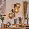 Ripoll Kula świetlna, Lampa ścienna W kolorze bursztynu, Przydymiony, 3-punktowe