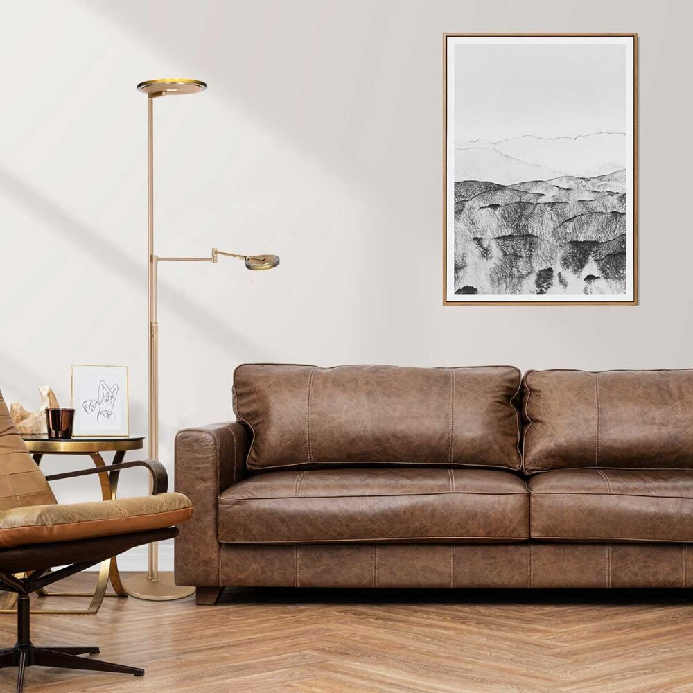 Oświetlenie Steinhauer Turound Lampa stojąca Brązowy, 2-punktowe main product photo