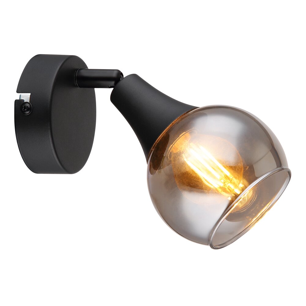 Oświetlenie Globo Glyptar Lampa ścienna, Spot ścienny Czarny, 1-punktowy main product photo