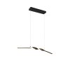 Oświetlenie Reality Ginko Lampa wisząca LED Czarny, 1-punktowy