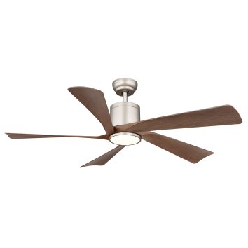 Oświetlenie Globo Modesto wentylator sufitowy z oświetleniem LED szary, 1-punktowy, Zdalne sterowanie