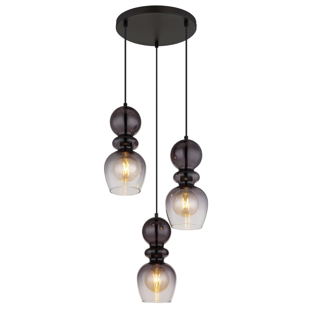 Oświetlenie Globo Clarity Lampa wisząca Czarny, 3-punktowe main product photo