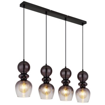 Oświetlenie Globo Clarity Lampa wisząca Czarny, 4-punktowe