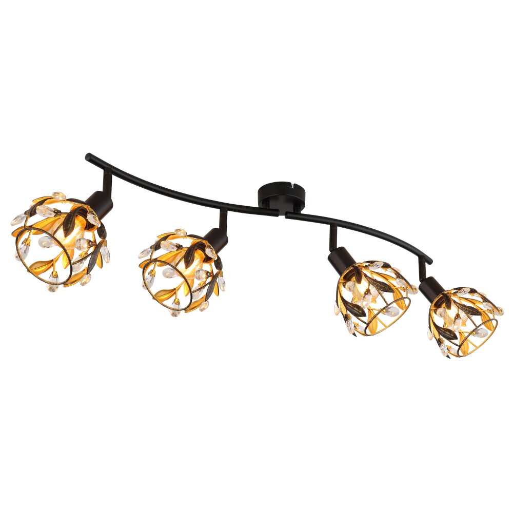 Oświetlenie Globo Mika Lampa sufitowa Czarny, 4-punktowe main product photo