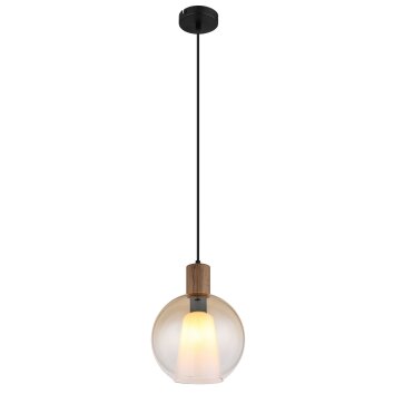 Oświetlenie Globo I lampa wisząca kolory naturalne, czarny, 1-punktowy