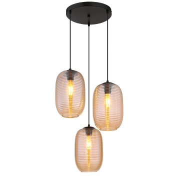 Oświetlenie Globo Jefrey Lampa wisząca Czarny, 3-punktowe
