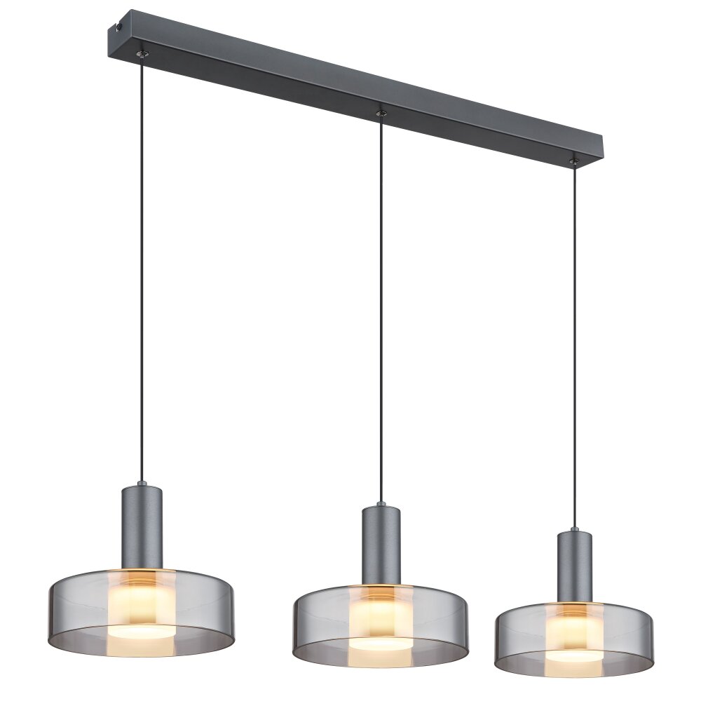 Oświetlenie Globo Grant Lampa wisząca LED Szary, 1-punktowy main product photo