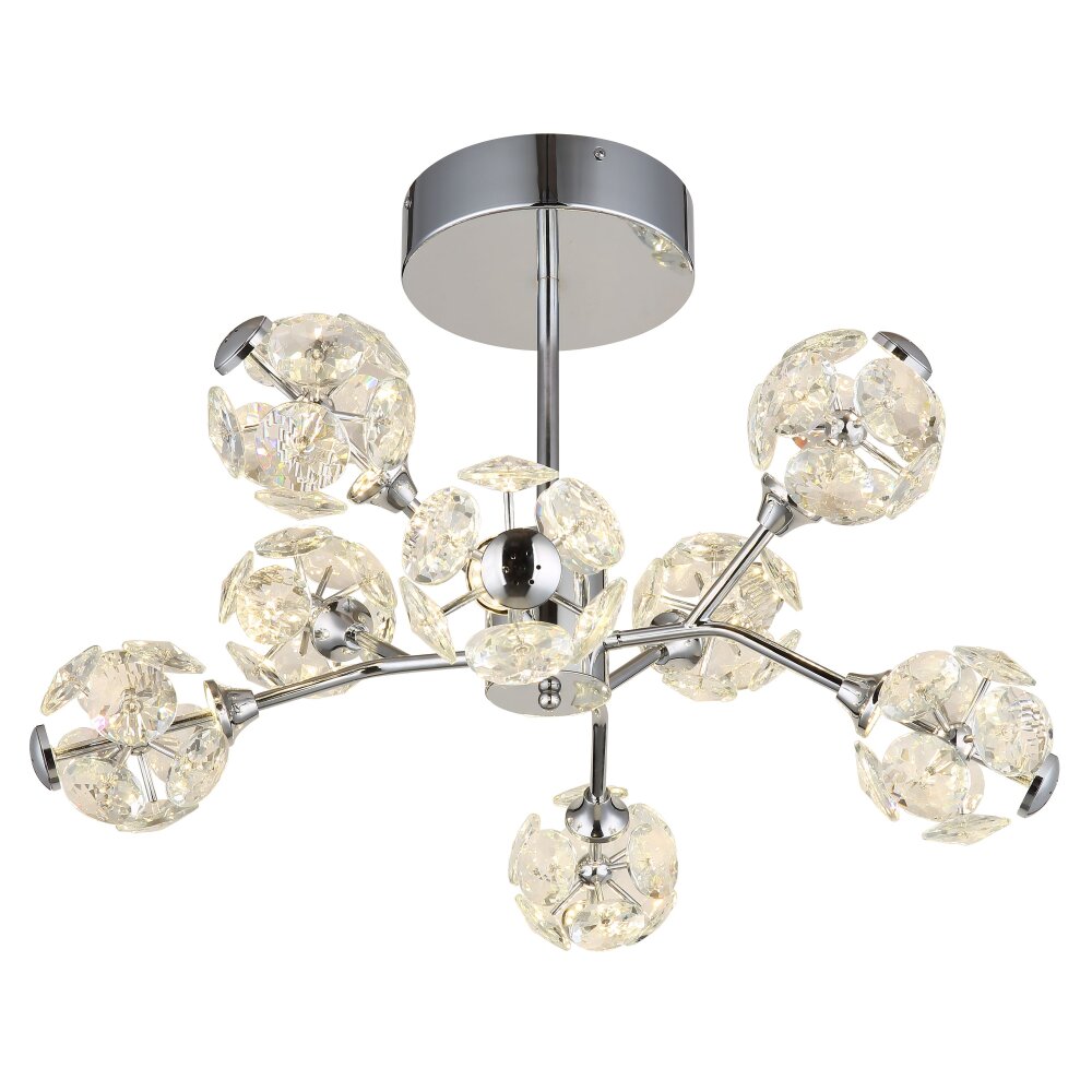 Oświetlenie Globo Virina Lampa sufitowa LED Chrom, 1-punktowy main product photo