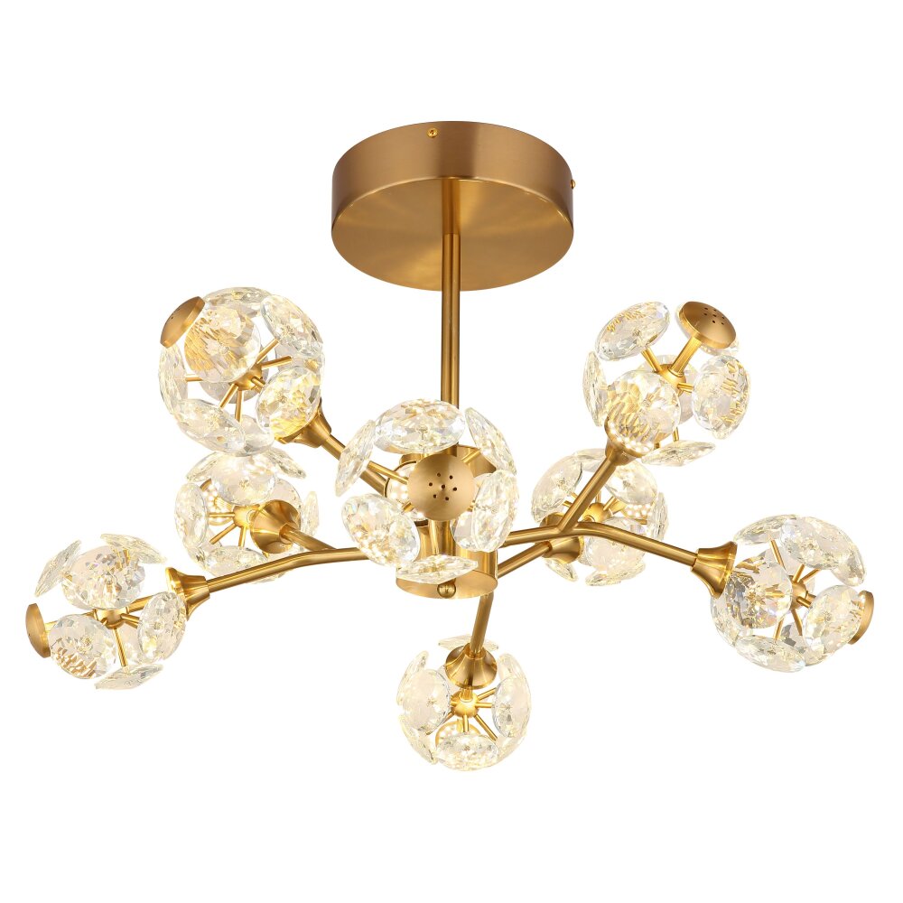 Oświetlenie Globo Virina Lampa sufitowa LED Złoty, 1-punktowy main product photo