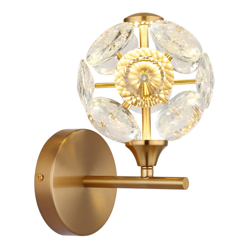 Oświetlenie Globo Virina Lampa ścienna LED Złoty, 1-punktowy main product photo