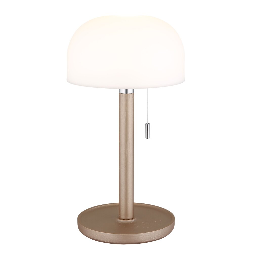 Lampa w kształcie grzyba Oświetlenie Globo Norman Lampa stołowa LED W kolorze szampana, 1-punktowy main product photo