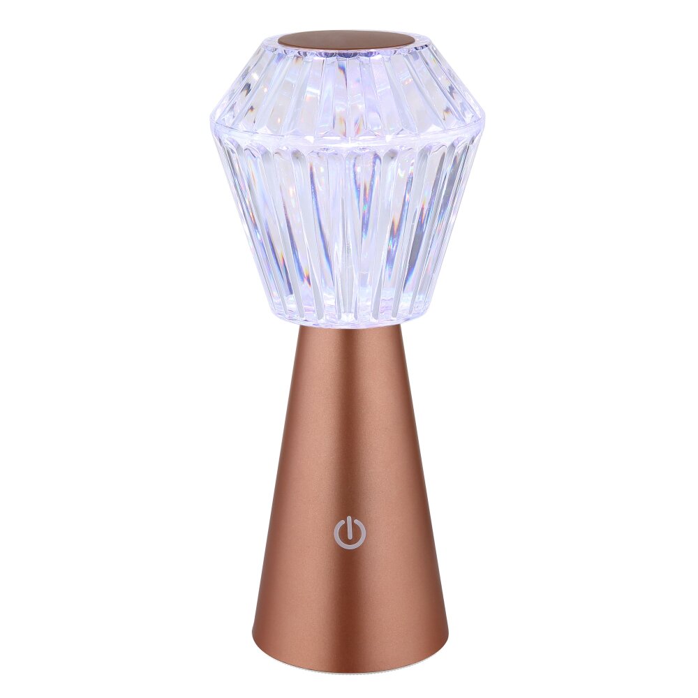 Oświetlenie Globo Polimi Lampa stołowa LED Mosiądz, 1-punktowy, Zmieniacz kolorów main product photo