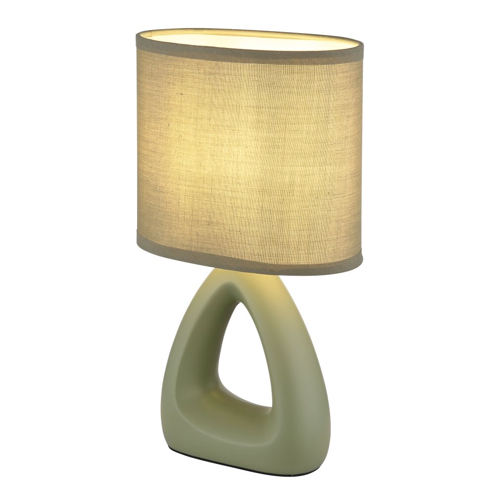 Oświetlenie Globo Triangle Lampa stołowa Zielony, 1-punktowy main product photo