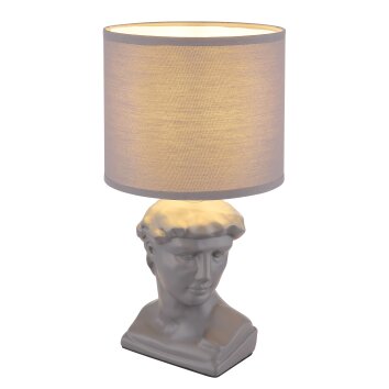 Oświetlenie Globo Hermes Lampa stołowa Szary, 1-punktowy