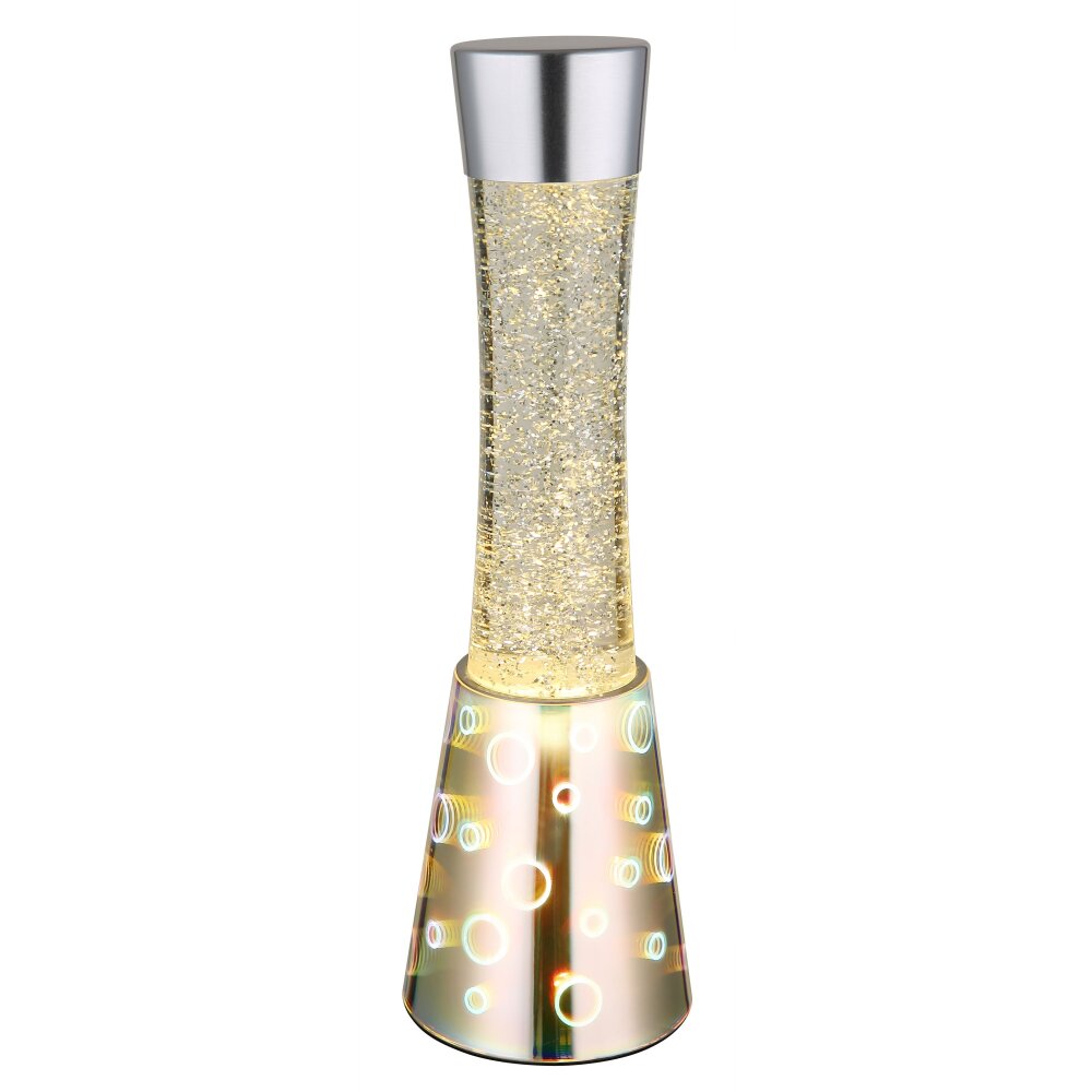 Lampa z lawą Oświetlenie Globo Sparkle lampy z lawą, Lampa stołowa LED Chrom, 1-punktowy main product photo