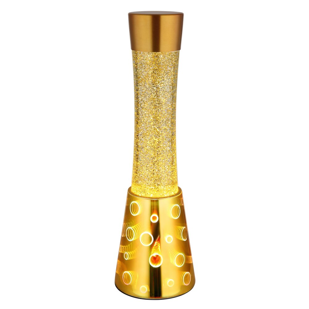 Oświetlenie Globo Sparkle lampy z lawą, Lampa stołowa LED Złoty, 1-punktowy main product photo