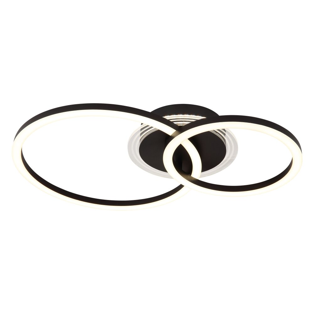 Oświetlenie Globo Loretta Lampa sufitowa LED Czarny, 1-punktowy main product photo