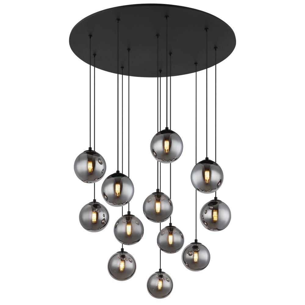 Oświetlenie Globo Riha Lampa sufitowa Czarny, 12-punktowe main product photo