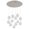 Oświetlenie Globo Riha Lampa sufitowa Nikiel matowy, 12-punktowe