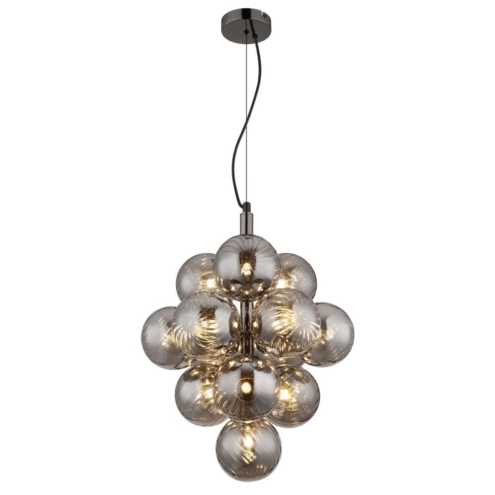 Oświetlenie Globo Conor Lampa wisząca Chrom, Czarny, 13-punktowe main product photo