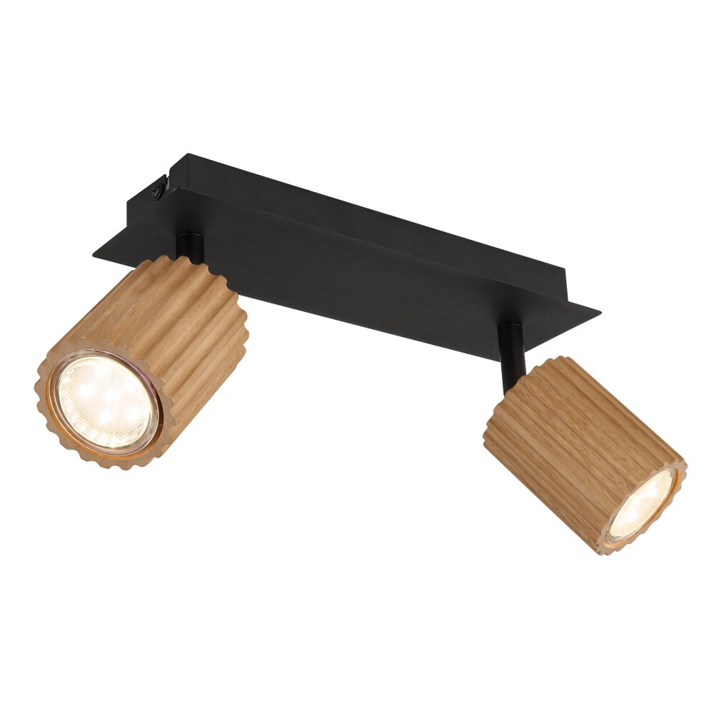 Oświetlenie Globo Wenzel Lampa sufitowa Czarny, 2-punktowe main product photo