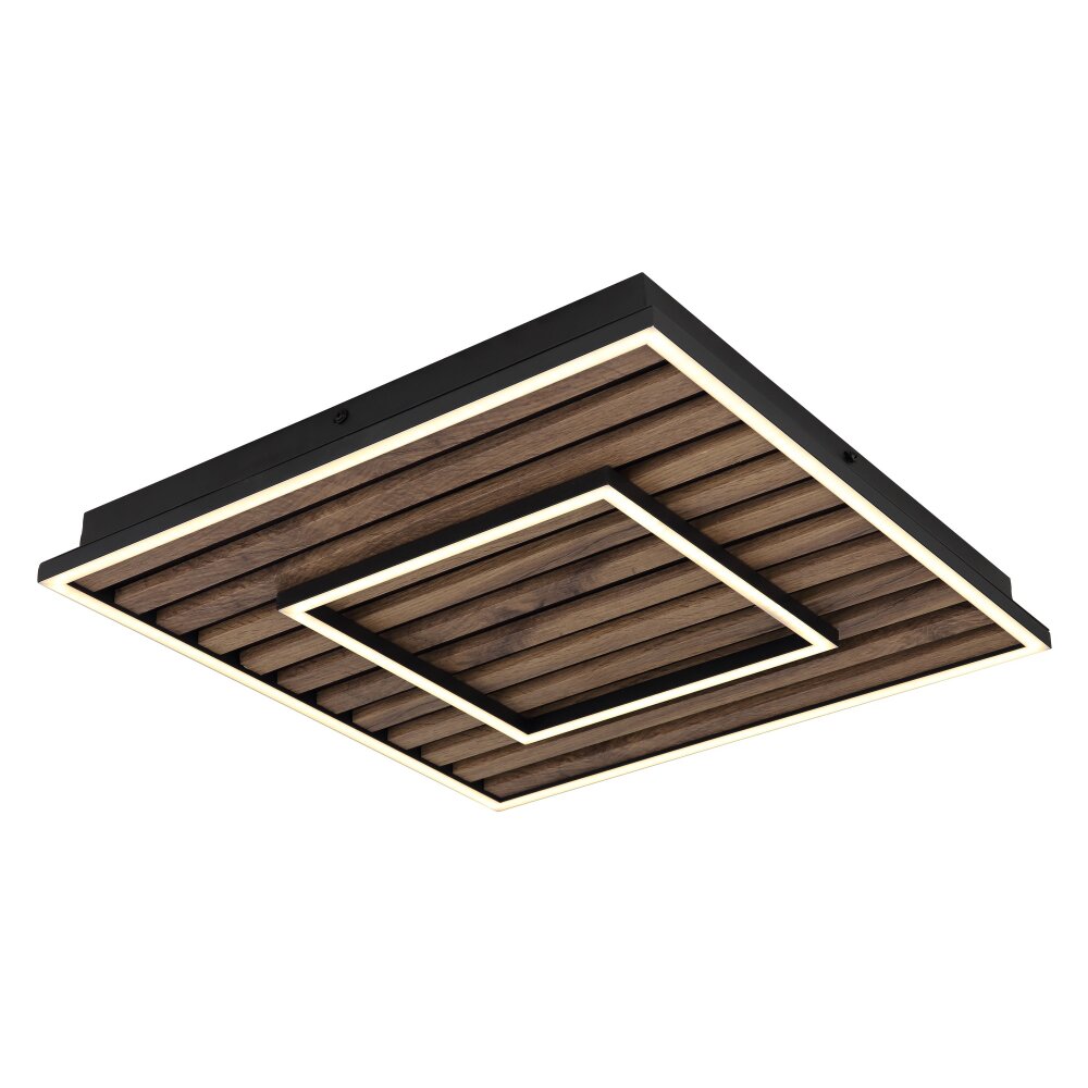 Oświetlenie Globo Woody Lampa sufitowa LED Ecru, Czarny, 1-punktowy main product photo