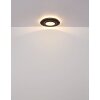 Oświetlenie Globo Kory Lampa sufitowa LED Czarny, 1-punktowy