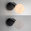Oświetlenie Leuchten Direkt LOKI lampa ścienno-sufitowa LED czarny, 1-punktowy
