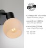 Oświetlenie Leuchten Direkt LOKI lampa ścienno-sufitowa LED czarny, 1-punktowy