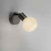 Oświetlenie Leuchten Direkt LOKI lampa ścienno-sufitowa LED czarny, 1-punktowy