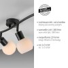 Oświetlenie Leuchten Direkt LOKI Lampa sufitowa LED Czarny, 3-punktowe