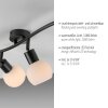 Oświetlenie Leuchten Direkt LOKI Lampa sufitowa LED Czarny, 3-punktowe