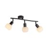 Oświetlenie Leuchten Direkt LOKI Lampa sufitowa LED Czarny, 3-punktowe