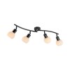 Oświetlenie Leuchten Direkt LOKI Lampa sufitowa LED Czarny, 4-punktowe