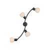 Oświetlenie Leuchten Direkt LOKI Lampa sufitowa LED Czarny, 4-punktowe