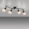 Oświetlenie Leuchten Direkt LOKI Lampa sufitowa LED Czarny, 4-punktowe