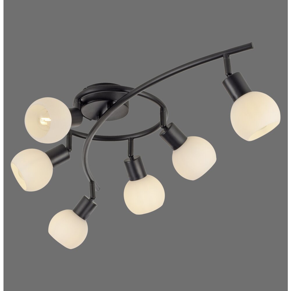 Oświetlenie Leuchten Direkt LOKI Lampa sufitowa LED Czarny, 6-punktowe main product photo
