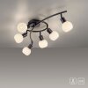 Oświetlenie Leuchten Direkt LOKI Lampa sufitowa LED Czarny, 6-punktowe