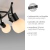Oświetlenie Leuchten Direkt LOKI Lampa sufitowa LED Czarny, 6-punktowe