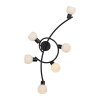 Oświetlenie Leuchten Direkt LOKI Lampa sufitowa LED Czarny, 6-punktowe