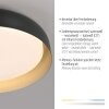Oświetlenie Leuchten Direkt OSKO Lampa sufitowa LED Czarny, 1-punktowy, Zdalne sterowanie
