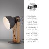 Oświetlenie Leuchten Direkt 2.0 Lampa stołowa LED Brązowy, Czarny, 1-punktowy