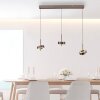 Oświetlenie Paul Neuhaus Q-Rotate Lampa wisząca LED Brązowy, 3-punktowe, Zdalne sterowanie
