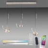 Paul Neuhaus Q-Serie Q-Rotate Lampa wisząca LED Srebrny, 3-punktowe, Zdalne sterowanie