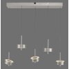 Oświetlenie Paul Neuhaus Q-Rotate Lampa wisząca LED Srebrny, 5-punktowe