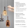 Oświetlenie Paul Neuhaus Irides Lampa wisząca LED Brązowy, 3-punktowe