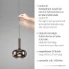 Oświetlenie Paul Neuhaus Irides Lampa wisząca LED Brązowy, 3-punktowe