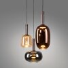 Oświetlenie Paul Neuhaus Irides Lampa wisząca LED Brązowy, 3-punktowe