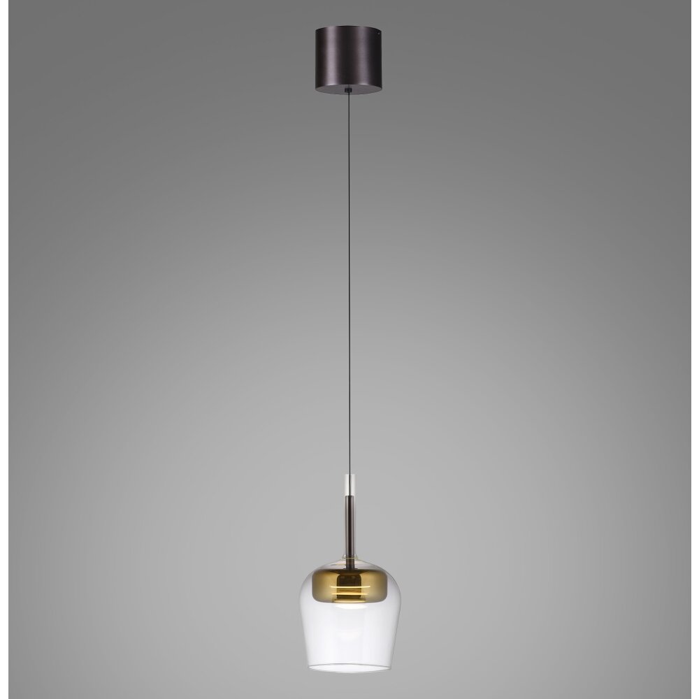 Paul Neuhaus Q-Serie Q-Kon Lampa wisząca LED Brązowy, 1-punktowy, Zdalne sterowanie main product photo