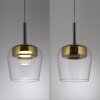 Paul Neuhaus Q-Serie Q-Kon Lampa wisząca LED Brązowy, 1-punktowy, Zdalne sterowanie